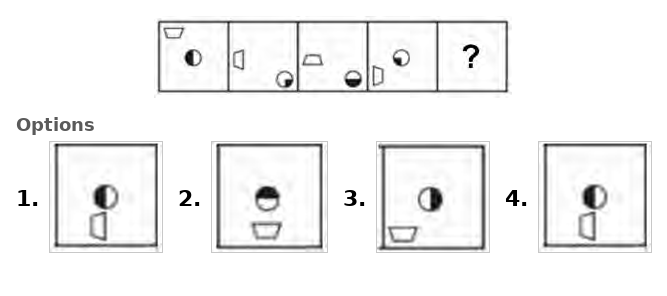 Figure for question 33: Select the figure that will come next in the following figure series.